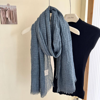 Scarvii - Colorful Pleated Waffle Scarf