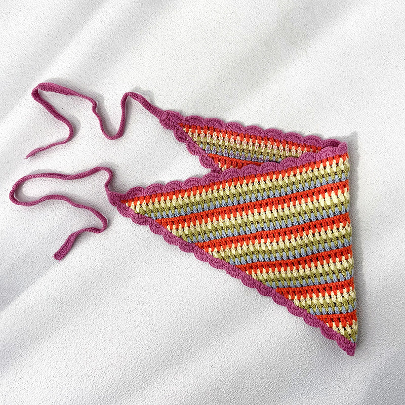 Handmade Crochet Stripe Hairband