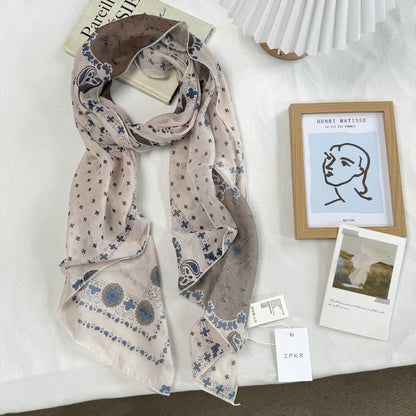 Product image for Scarvii - Patterned Semi-Sheer Scarf (Paisley)
