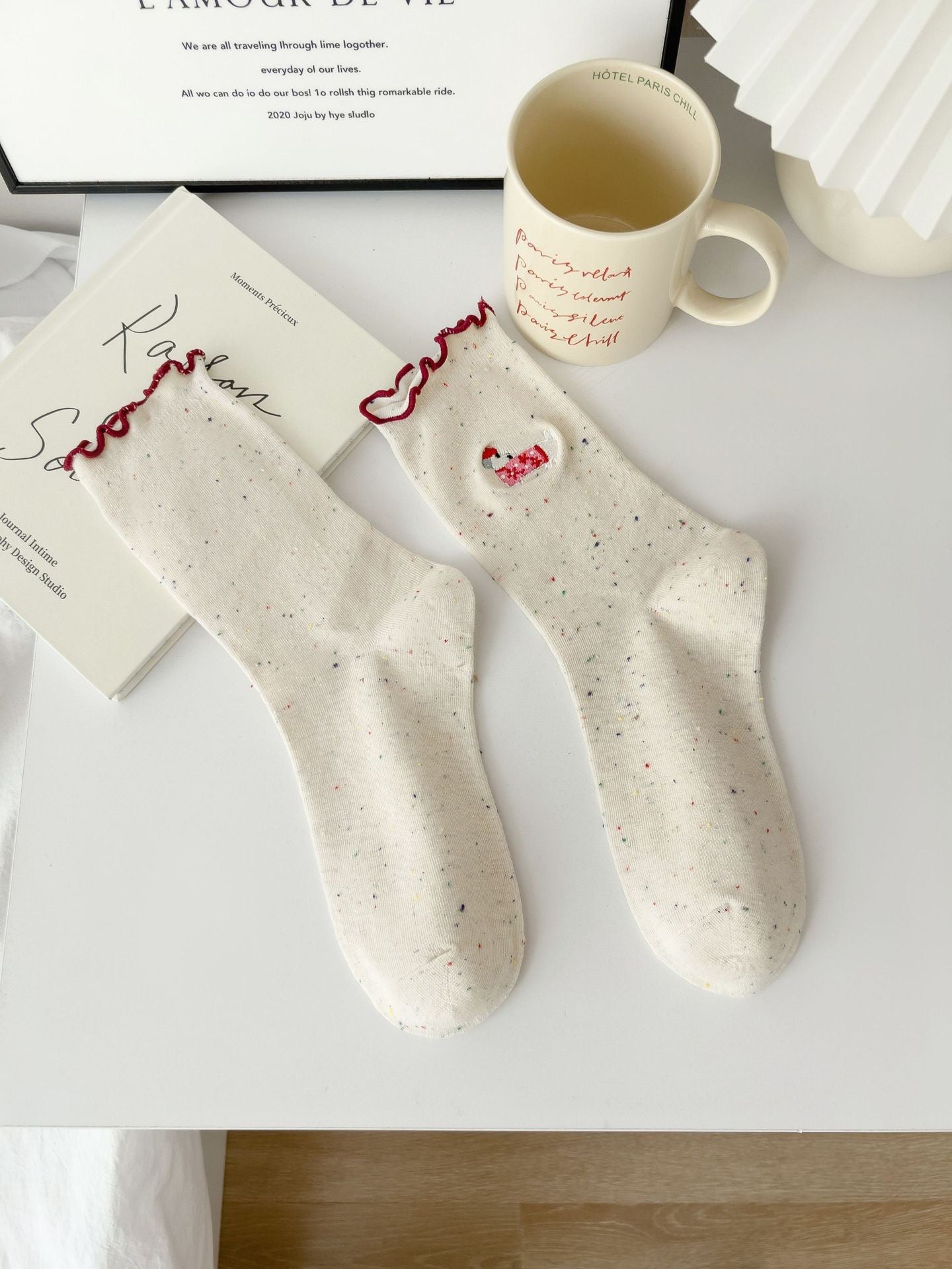 Rufia - Dachshund Lace Trim Crew Socks product image 7