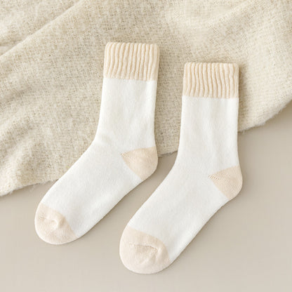 Rufia - Soft Creamy Tone Everyday Crew Socks