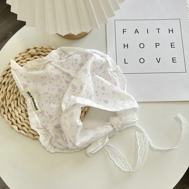 Farmhouse Romantic Floral Headscarf