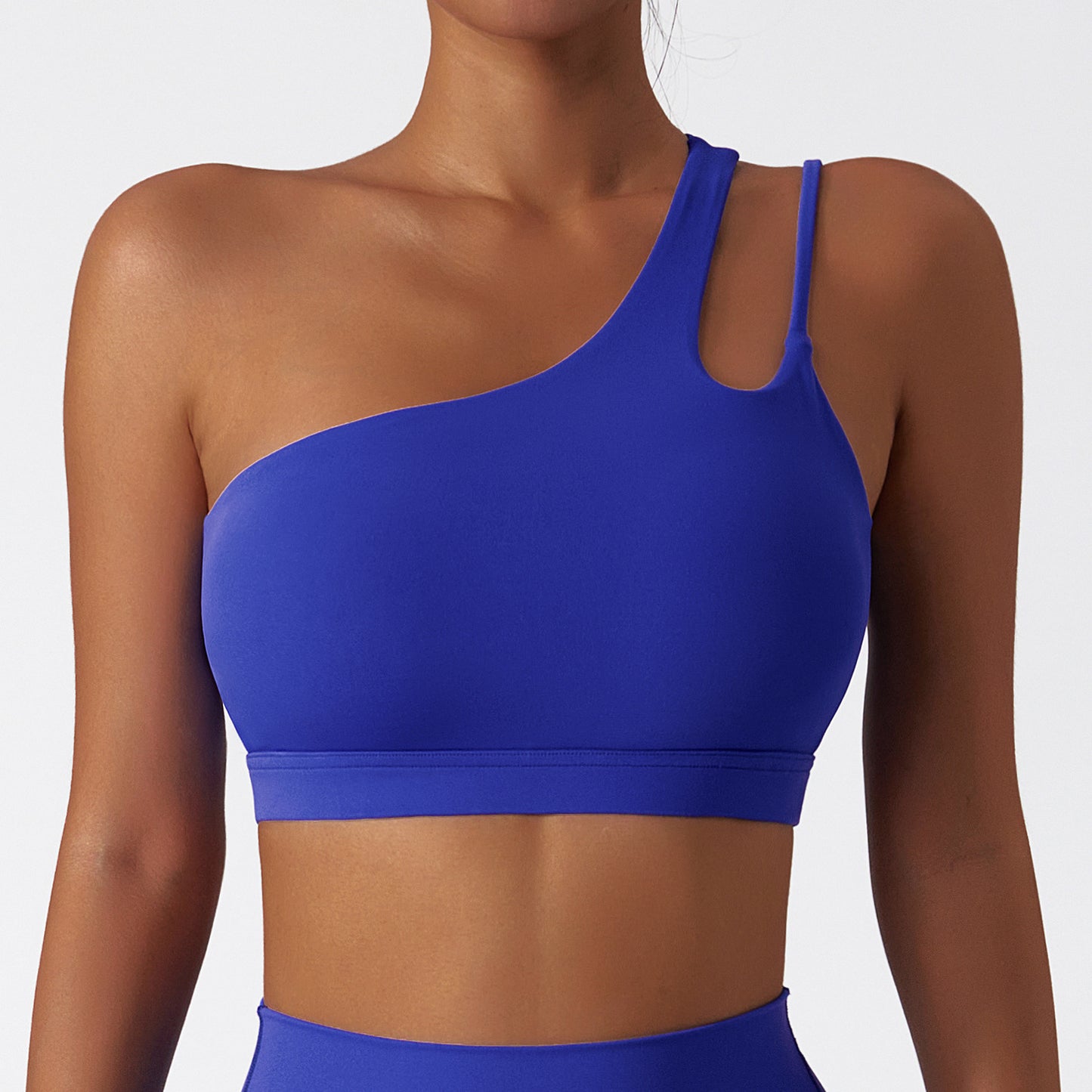 Stepo - Women's Asymmetrical One-Shoulder Yoga Sports Bra