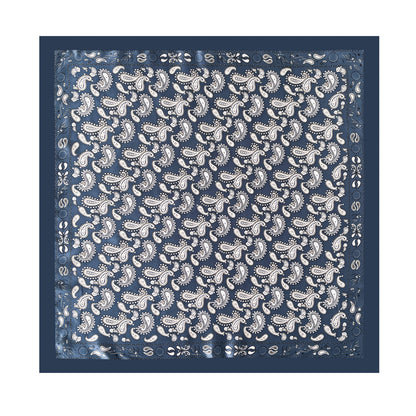 Scarvii - Soft Vintage Paisley Printed Square Scarf
