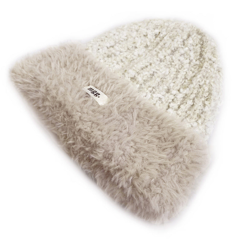 Haila – Fuzzy Contrast Trim Beanie