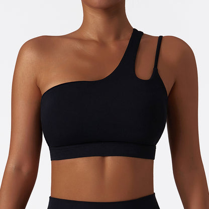 Stepo - Women's Asymmetrical One-Shoulder Yoga Sports Bra