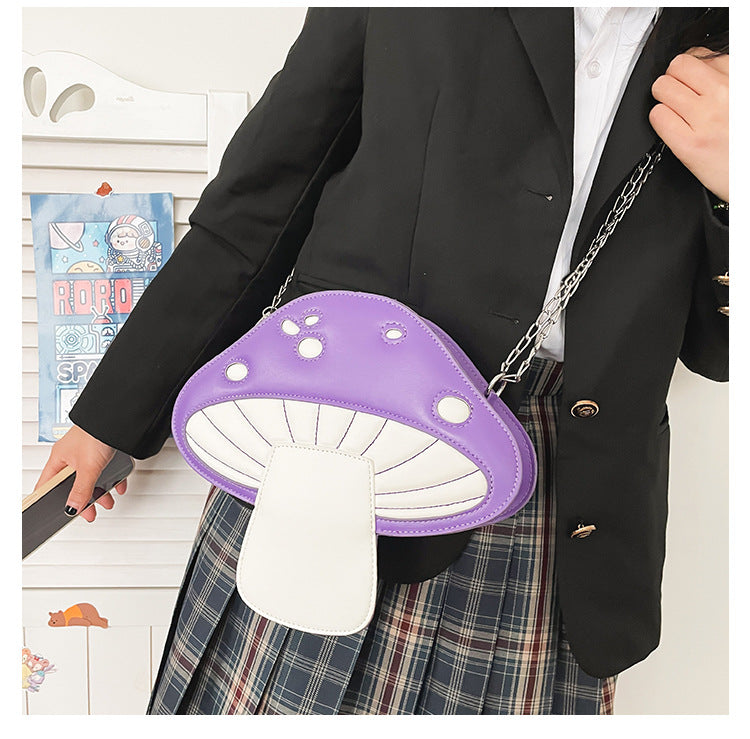 Adorable Mushroom Chain Shoulder Bag