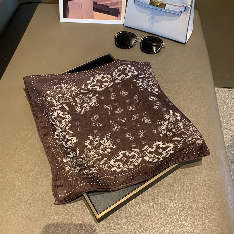 Scarvii - Polka Dot Paisley Square Scarf