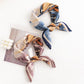 Scarvii - Vintage Floral Print Square Scarf