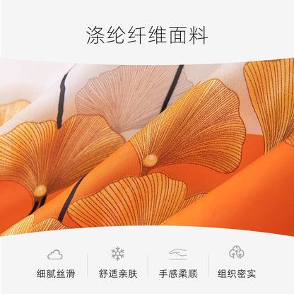 丝巾系脖小方巾时尚印花款春夏季外出百搭领巾高级感帽檐装饰丝巾