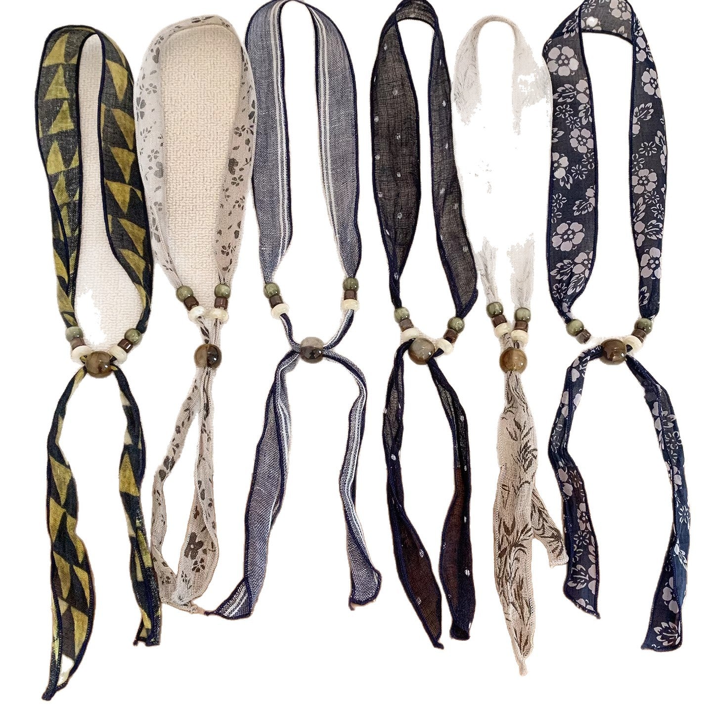 Scarvii Beaded Vintage Retro Spring Lightweight Neck Scarf product image