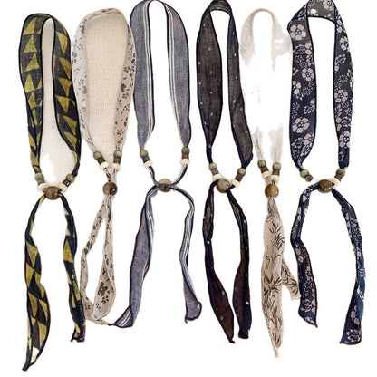 Scarvii Beaded Vintage Retro Spring Lightweight Neck Scarf product image