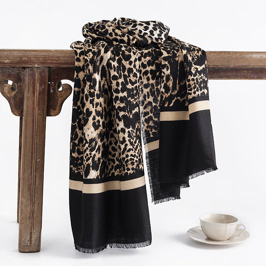 Scarvii -Leopard Print Cozy Scarf