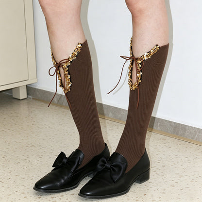 Product image for Rufia - Knee-High Socks (Brown)