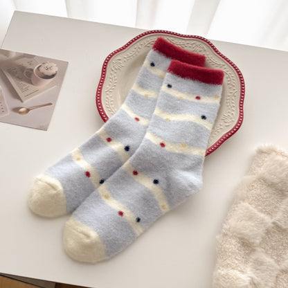 Product image for Rufia - Playful Women's Winter Mid-Length Socks (Stripes)