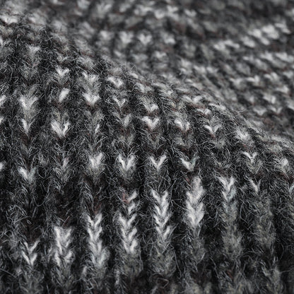 Rose Pink heathered ribbed cuffed knit beanie product view