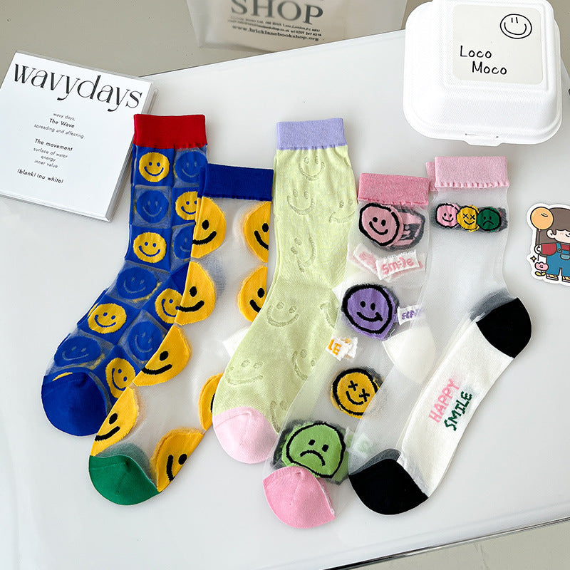 Rufia - Summer Smiley Face Socks