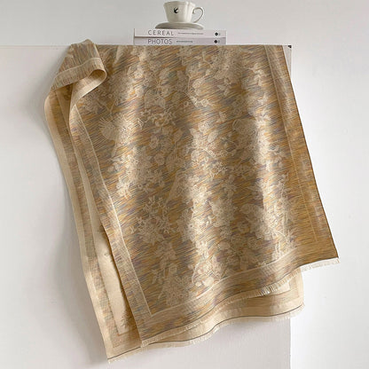 Product image for Scarvii - Short Fringed Ends Scarf (Beige)