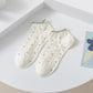 Rufia- Colorful Lace Trim Summer Low-Cut Socks