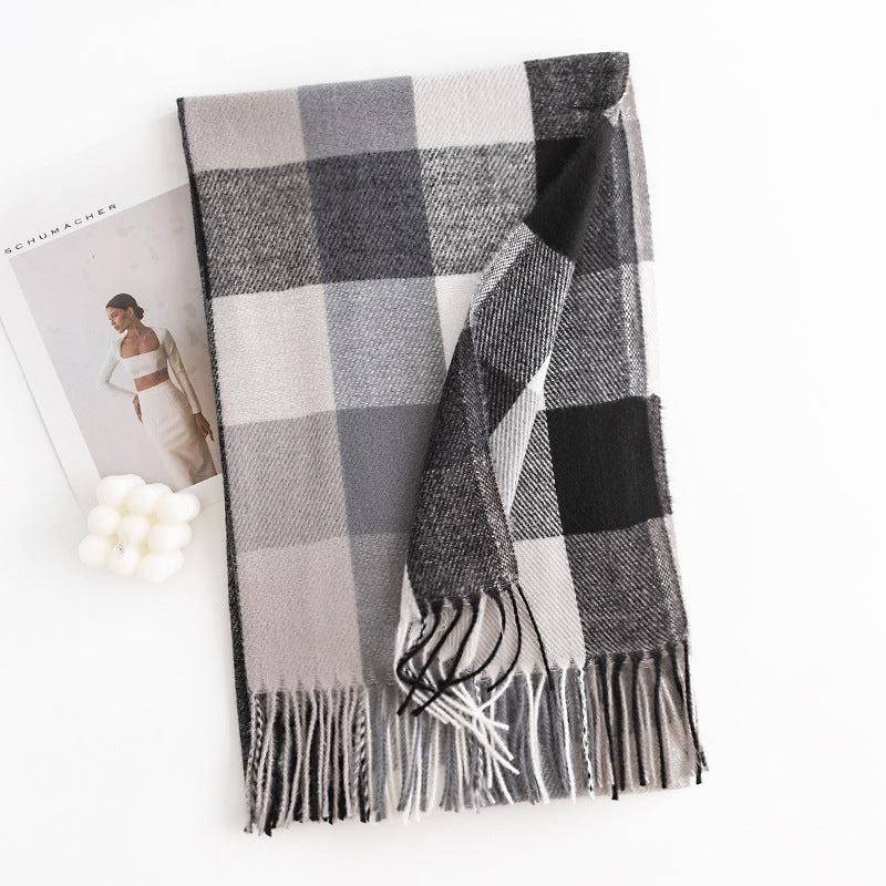 Scarvii - Plaid Trendy Cashmere-like Scarf