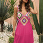 Mixed Color Hand-Crocheted Patchwork Camisole Dress