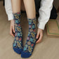 Rufia - 5 Pairs Bohemian Floral Women's Socks