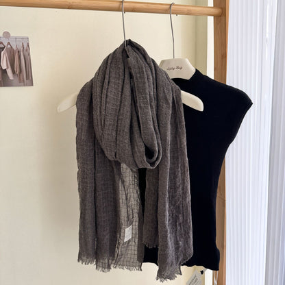 Scarvii - Colorful Pleated Waffle Scarf
