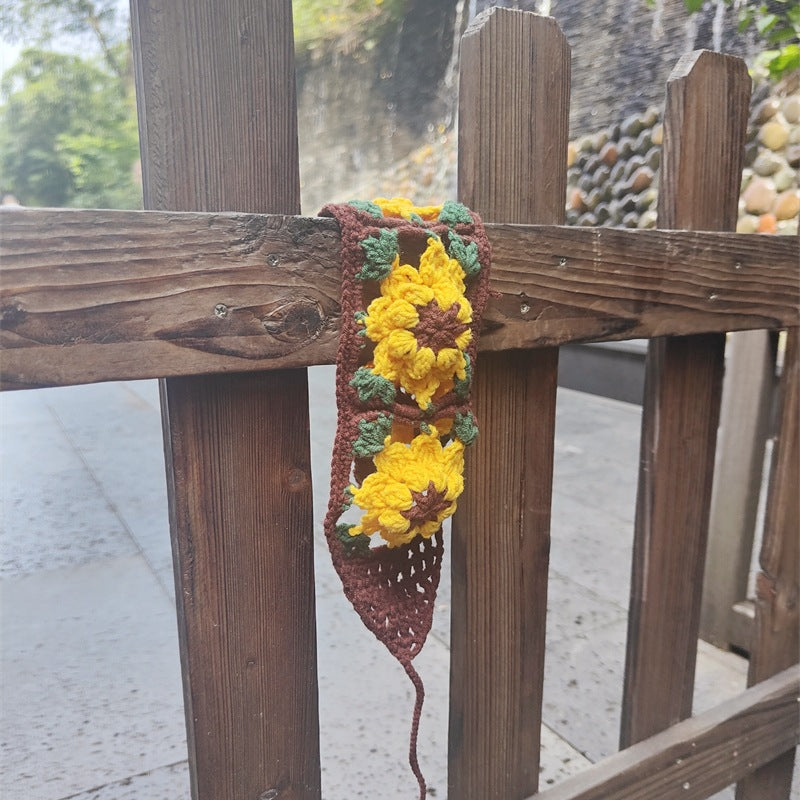 Handmade Crochet Daisy Hairband