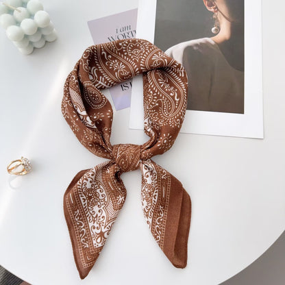 Scarvii - Paisley Floral Ornate Border Square Scarf