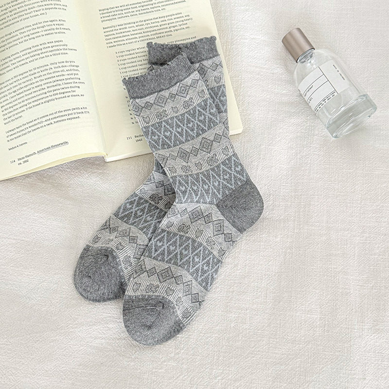 Product image for Rufia - Crew Socks (Geometric)