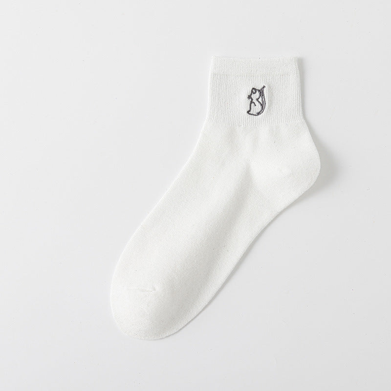 Rufia - Line Art Cat Crew Socks product image 10