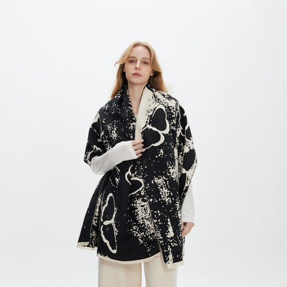 Scarvii - Abstract Butterfly Fringe Scarf
