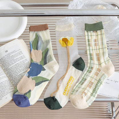 Rufia - 6 Pairs Tulip Summer Socks