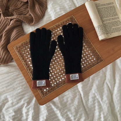 Gloving Knit Gloves for Winter Warmth showing knit texture