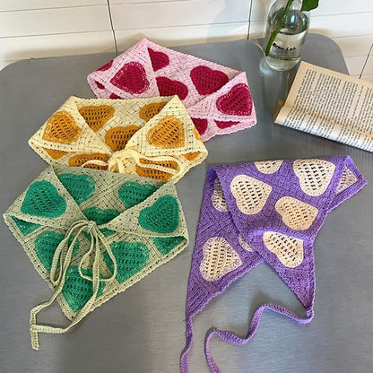 Scarvii - Heart Crochet Headband