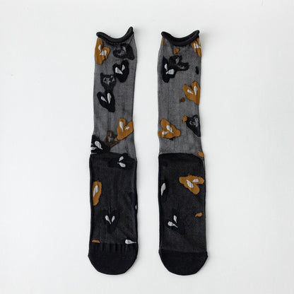 Rufia - Mixed Pattern Sheer Socks