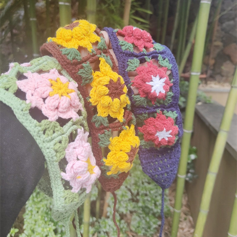 Handmade Crochet Daisy Hairband