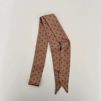 Scarvii Vintage Floral Pattern Skinny Scarf