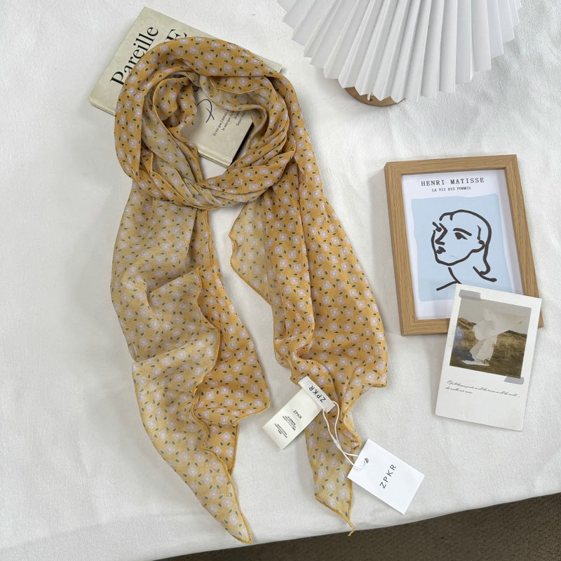 Product image for Scarvii - Patterned Semi-Sheer Scarf (Geometric)