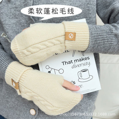 Gloving - Cable Knit Fingerless Gloves