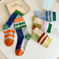 Rufia - Asymmetric Striped Socks