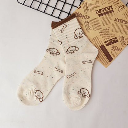 Rufia - Cute Cartoon Dog Crew Socks
