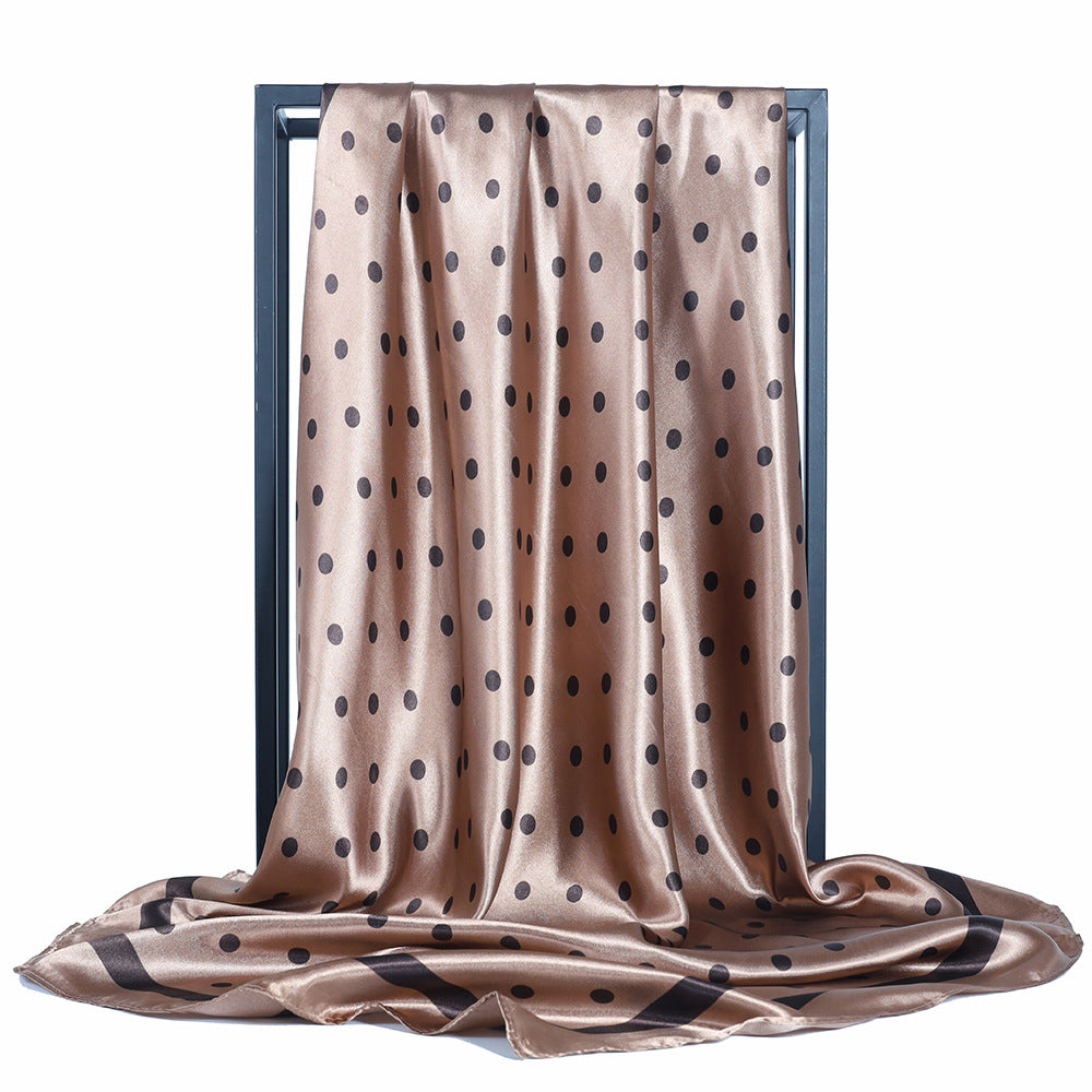 Scarvii - Polka Dot Silk-like Scarf