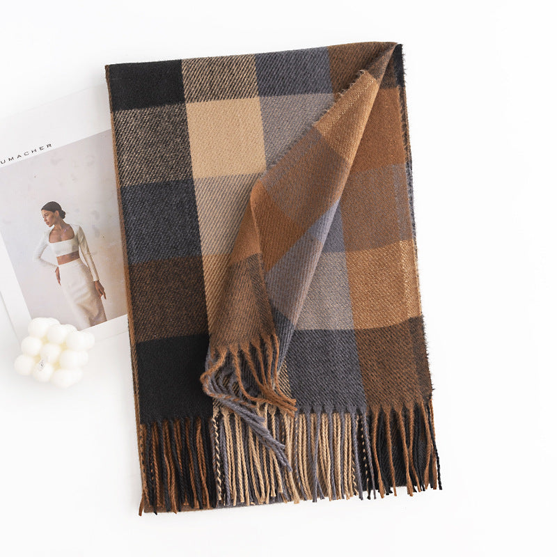 Scarvii - Plaid Trendy Cashmere-like Scarf