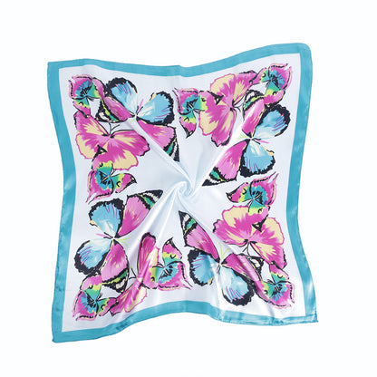 Scarvii - Butterfly Pattern Silk-like Scarf