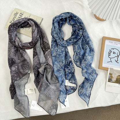Scarvii - Semi-Sheer Print Scarf