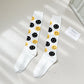 Rufia - Smiley Face and Heart Patterned Knee-High Socks