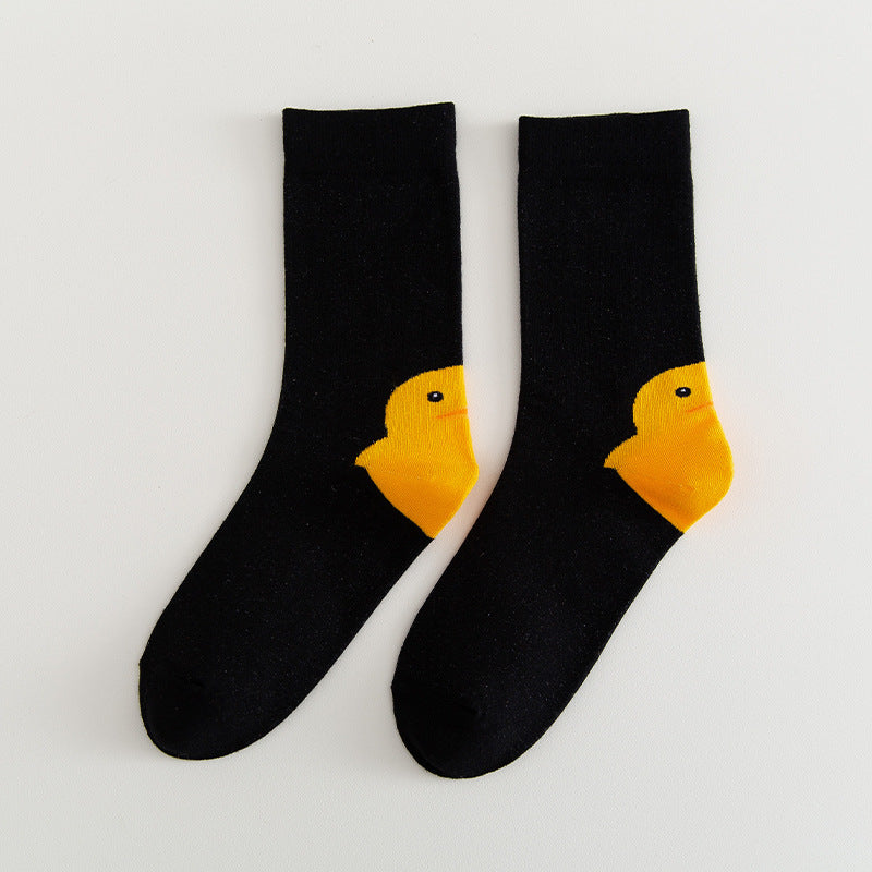 Rufia - Cute Cartoon Duck Pattern Socks – Playful & Cozy