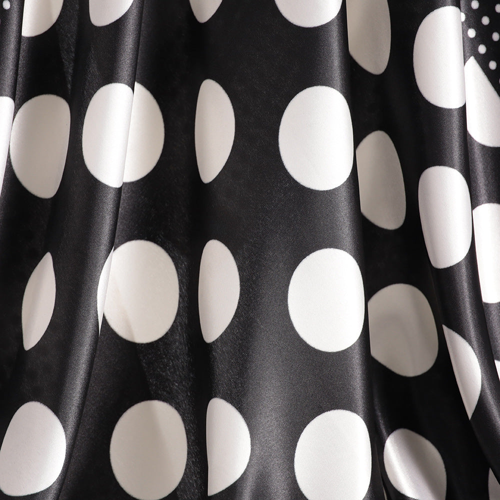 Scarvii - Polka Dot Silk-like Scarf