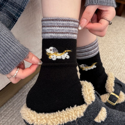 Product image for Rufia - Women's Thick Autumn and Winter Socks (Yellow)
